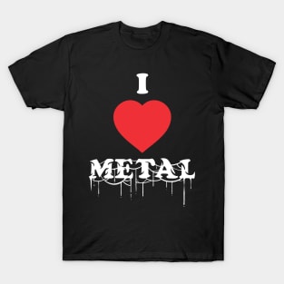 I Heart Metal - Gift For Metalheads T-Shirt